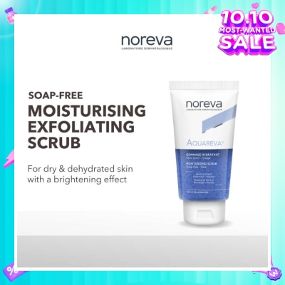 NOREVA Aquareva Moisturizing Scrub With Bamboo Beads (Suitable For Dry & Dehydrated Skin) 75ml (Expiry: Jul`2026)