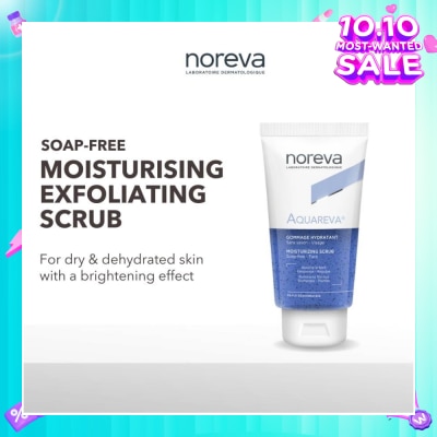 NOREVA Aquareva Moisturizing Scrub With Bamboo Beads (Suitable For Dry & Dehydrated Skin) 75ml (Expiry: Jul`2026)