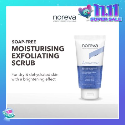 NOREVA Aquareva Moisturizing Scrub With Bamboo Beads (Suitable For Dry & Dehydrated Skin) 75ml (Expiry: Jul`2026)