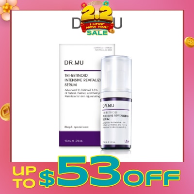 DR. WU Tri Retinoid Intensive Revitalising Serum 1.5% (Provide Better Skin Renewal Anti Aging Effects) 15ml