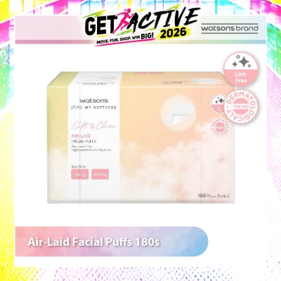 WATSONS - Air Laid Facial Puffs (Lint Free, Dermatologically Tested) 180s image
