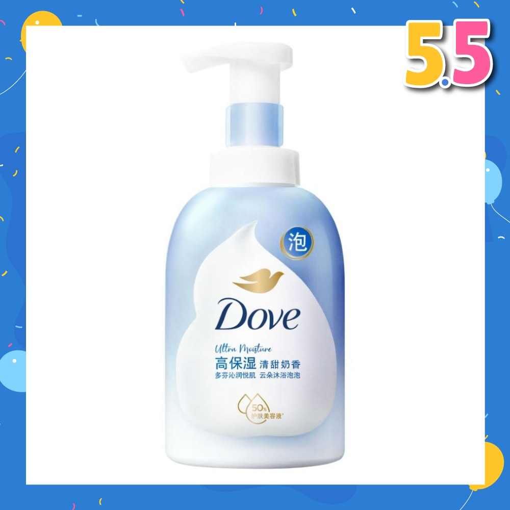 Dove Deep Moisture Self-Foaming Cloud Foam Body Wash 400ml