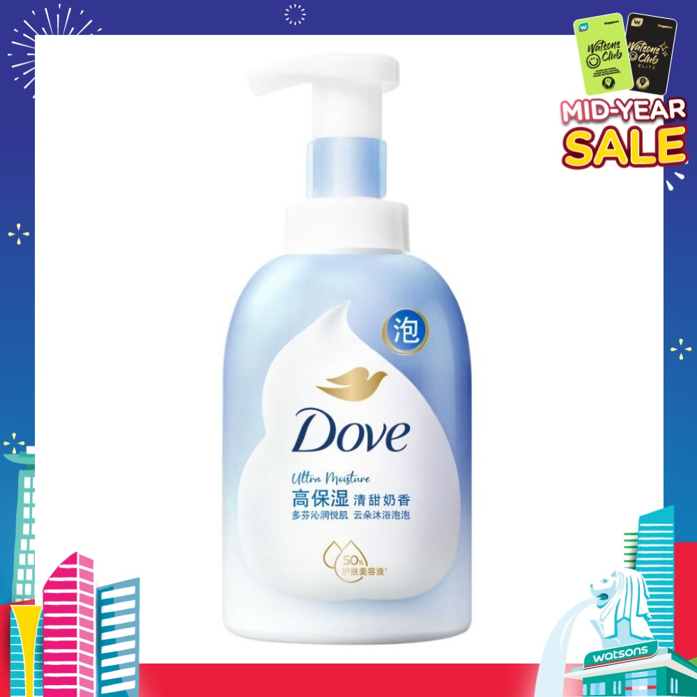 Dove Deep Moisture Self-Foaming Cloud Foam Body Wash 400ml