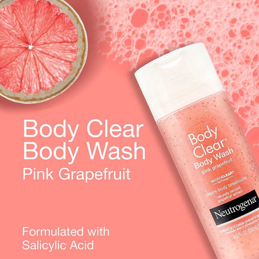 Body Clear Body Wash Pink Grapefruit (Tackle Acne With Every Wash) 250ml