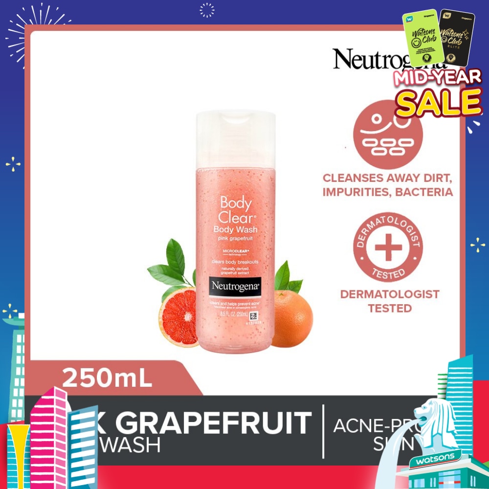 Body Clear Body Wash Pink Grapefruit (Tackle Acne With Every Wash) 250ml