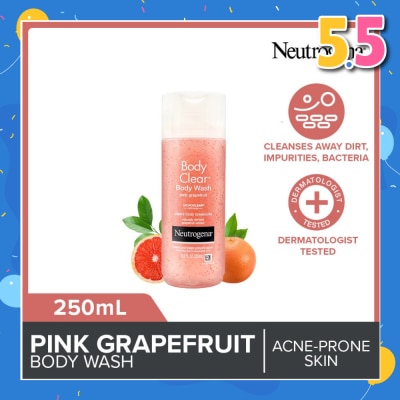 NEUTROGENA Body Clear Body Wash Pink Grapefruit (Tackle Acne With Every Wash) 250ml