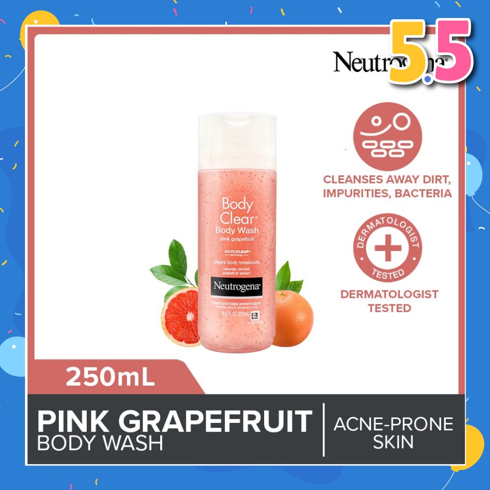 Body Clear Body Wash Pink Grapefruit (Tackle Acne With Every Wash) 250ml