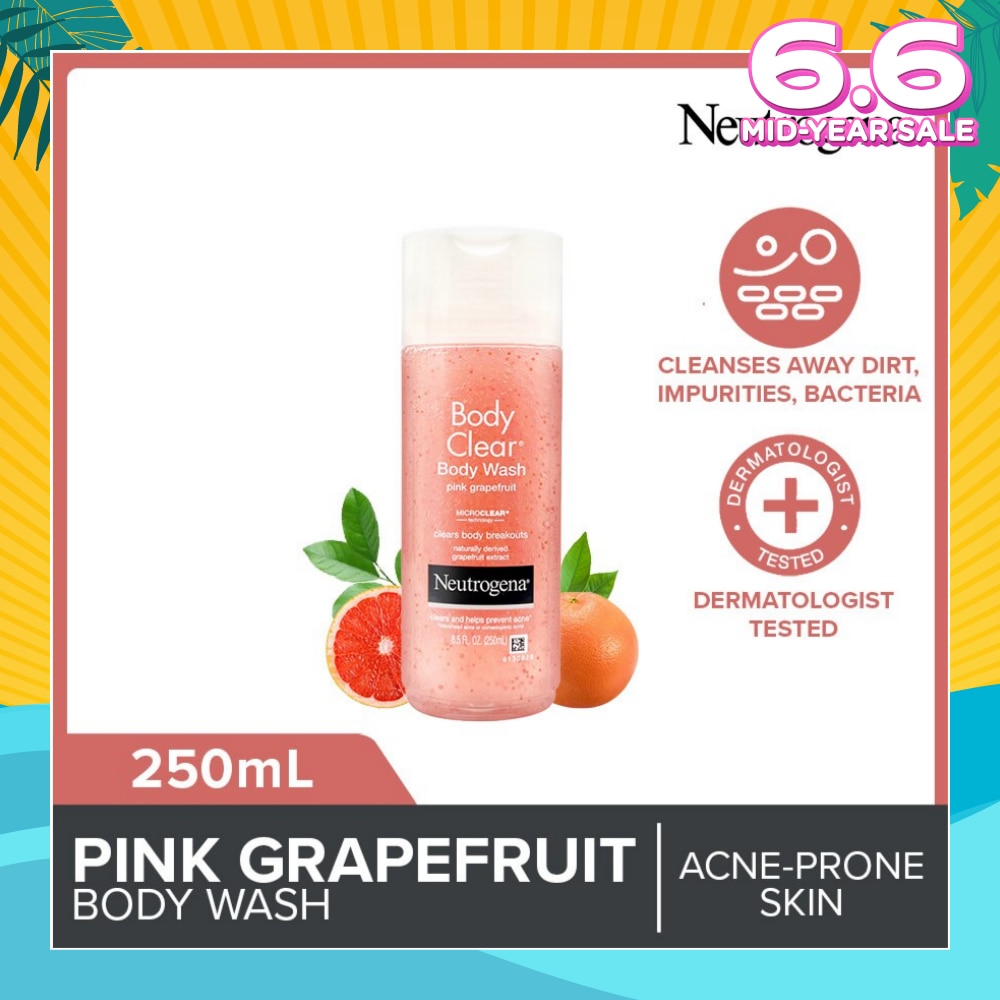Body Clear Body Wash Pink Grapefruit (Tackle Acne With Every Wash) 250ml