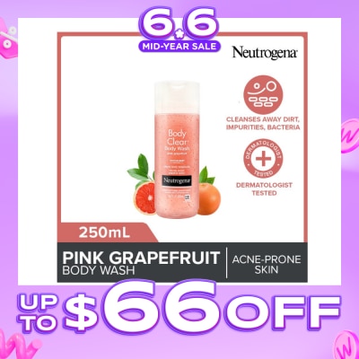 NEUTROGENA - Body Clear Body Wash Pink Grapefruit (Tackle Acne With Every Wash) 250ml