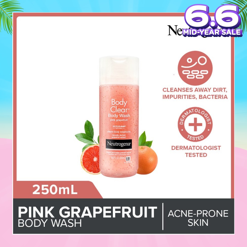 Body Clear Body Wash Pink Grapefruit (Tackle Acne With Every Wash) 250ml