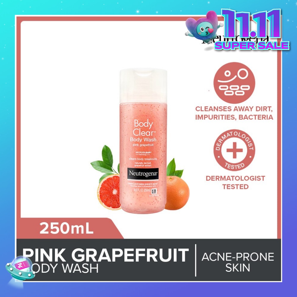 Body Clear Body Wash Pink Grapefruit (Tackle Acne With Every Wash) 250ml