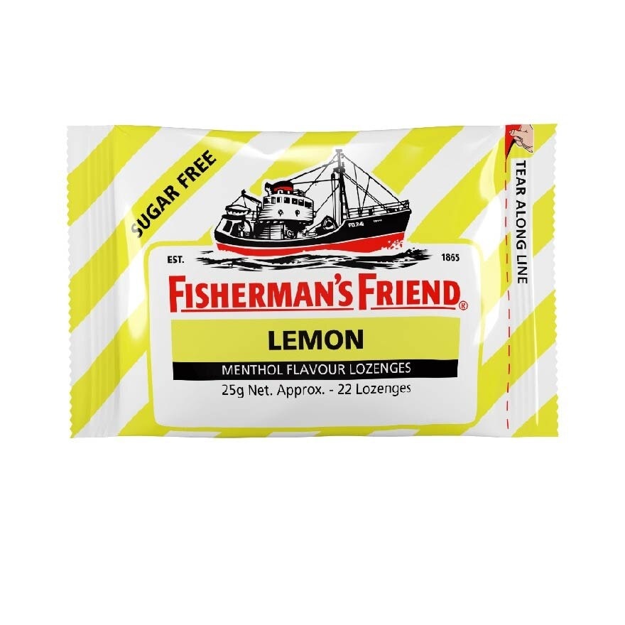 Lozenges Sugar Free Lemon (Relieves Minor Sore Throat And Cough) 25g