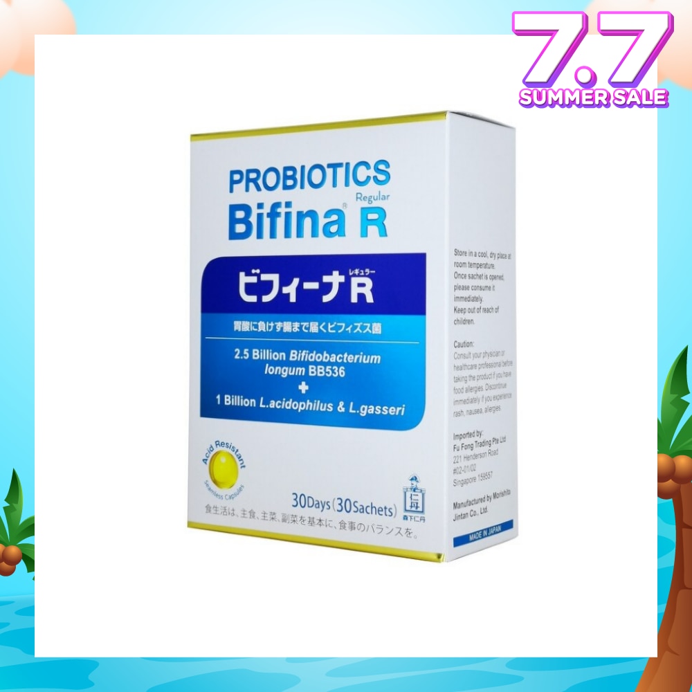 Probiotics Bifina R Regular 2.5 Billion Bifidobacterium + 1 Billion L.Acidophilus & L.Gasseri Sachets 30s