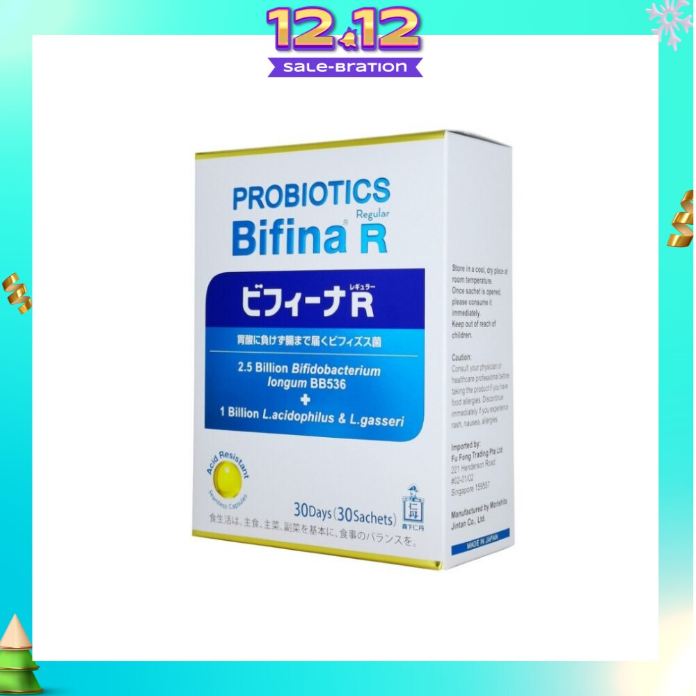 Probiotics Bifina R Regular 2.5 Billion Bifidobacterium + 1 Billion L.Acidophilus & L.Gasseri Sachets 30s (Expiry: Aug`2026)