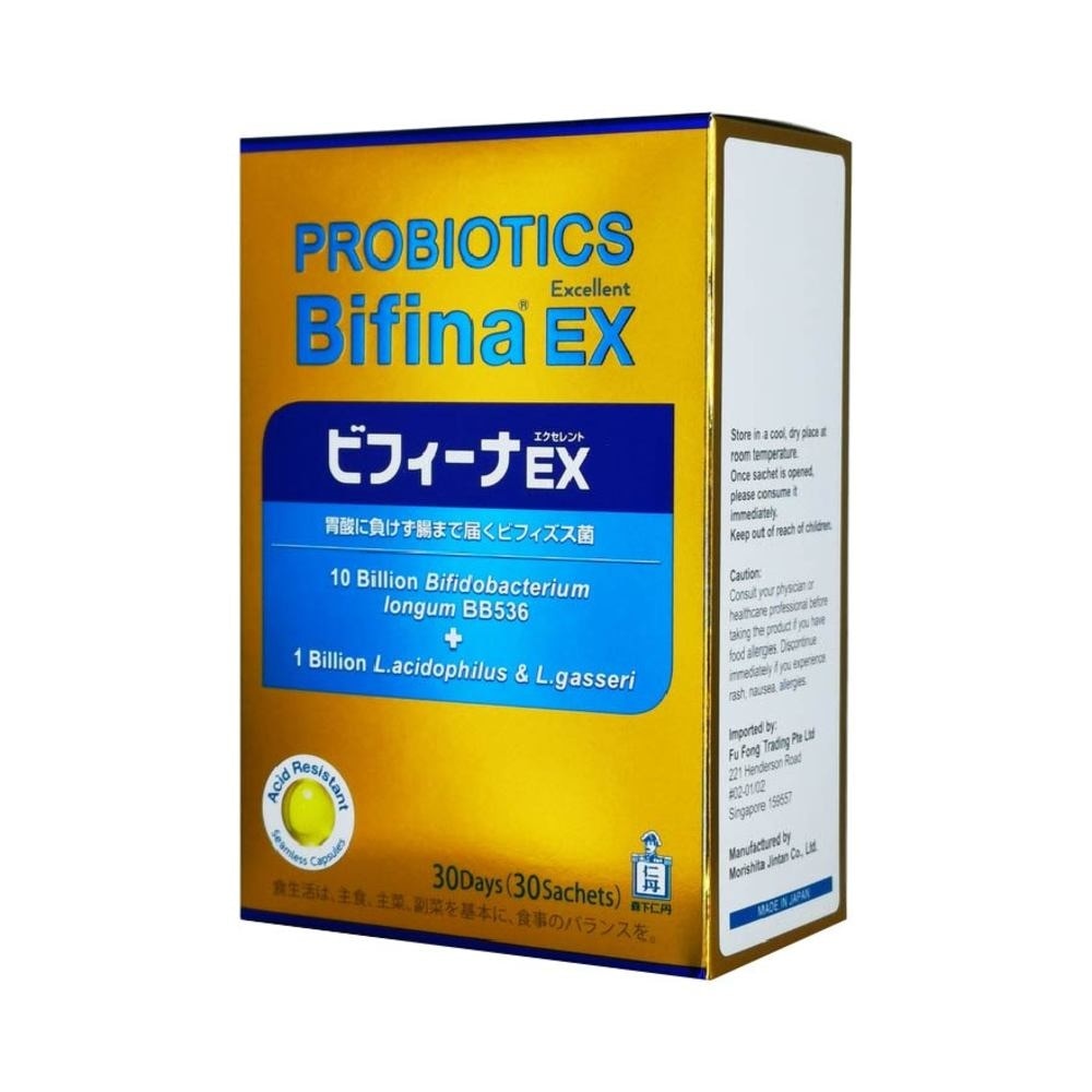 Probiotics Bifina EX Excellent 10 Billion  Bifidobacterium + 1 Billion L.Acidophilus & L.Gasseri Sachets 30s