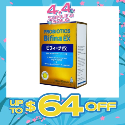MORISHITA JAPAN Probiotics Bifina EX Excellent 10 Billion  Bifidobacterium + 1 Billion L.Acidophilus