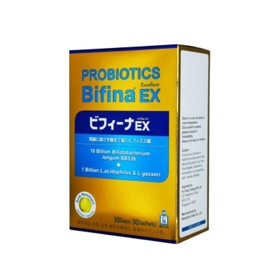 Probiotics Bifina EX Excellent 10 Billion  Bifidobacterium + 1 Billion L.Acidophilus & L.Gasseri Sachets 30s