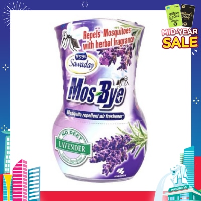 SAWADAY Mos-Bye Mosquito Repellent Air Freshener Lavender Scent (Repels Mosquito with Herbal Fragrances) 1s