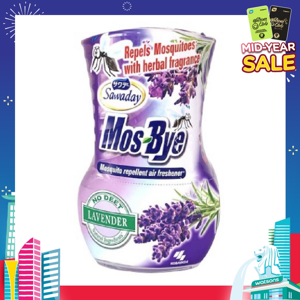 Mos-Bye Mosquito Repellent Air Freshener Lavender Scent (Repels Mosquito with Herbal Fragrances) 1s
