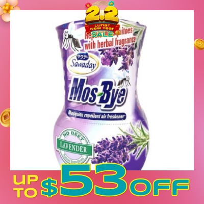 SAWADAY Mos-Bye Mosquito Repellent Air Freshener Lavender Scent (Repels Mosquito with Herbal Fragrances) 1s