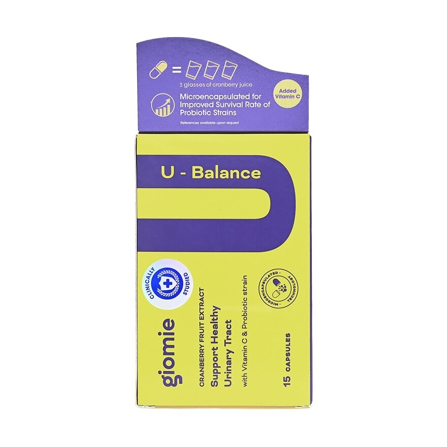 U-Balance Probiotic (Supports Healthy Urinary Tract with Clinically Studied Proanthocyanidins) 15s