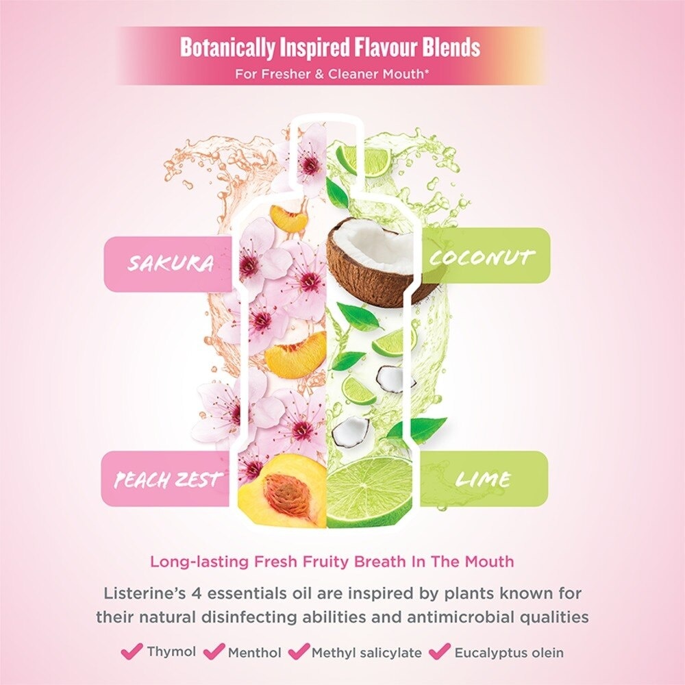 Limited Edition Mouthwash Sakura & Peach Zest 500ml