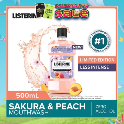 LISTERINE - Limited Edition Mouthwash Sakura & Peach Zest 500ml
