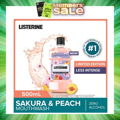 LISTERINE - Limited Edition Mouthwash Sakura & Peach Zest 500ml