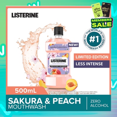 LISTERINE Limited Edition Mouthwash Sakura & Peach Zest 500ml