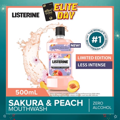 LISTERINE - Limited Edition Mouthwash Sakura & Peach Zest 500ml