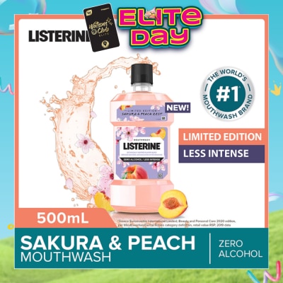 LISTERINE - Limited Edition Mouthwash Sakura & Peach Zest 500ml