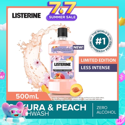 LISTERINE - Limited Edition Mouthwash Sakura & Peach Zest 500ml