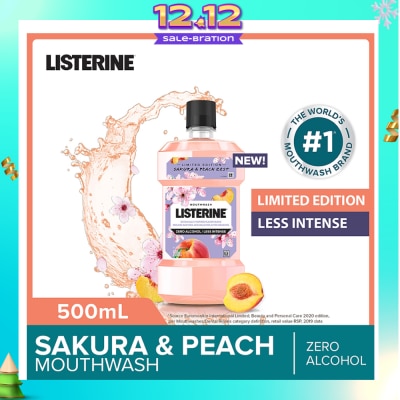 LISTERINE Limited Edition Mouthwash Sakura & Peach Zest 500ml