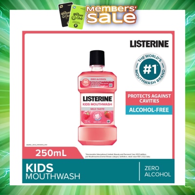 LISTERINE - Listerine Kids Mouthwash With Berry Shield Zero Alcohol (Suitable for Kids Above 6yrs old) 250ml