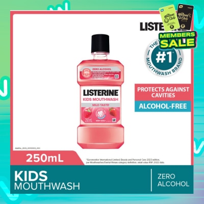LISTERINE Listerine Kids Mouthwash With Berry Shield Zero Alcohol (Suitable for Kids Above 6yrs old) 250ml