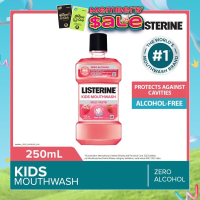LISTERINE - Listerine Kids Mouthwash With Berry Shield Zero Alcohol (Suitable for Kids Above 6yrs old) 250ml
