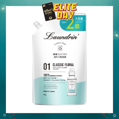 LAUNDRIN - Laundry Detergent Classic Floral Refill 720ml