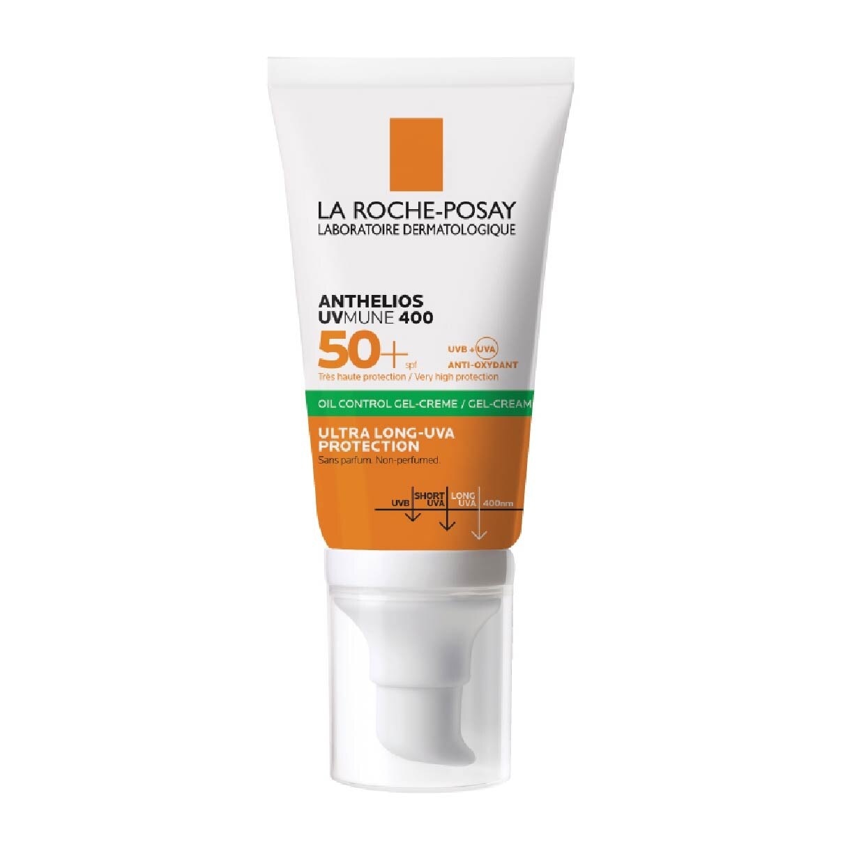 Anthelios UVMune 400 Oil Control Gel Cream (Broad Spectrum Oil Control Face Sunscreen For Oily Skin) 50ml