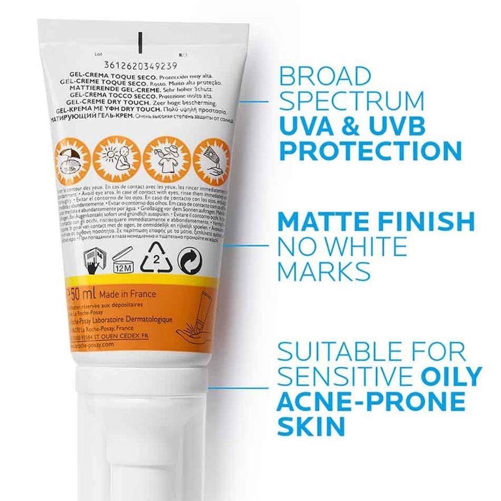 Anthelios UVMune 400 Oil Control Gel Cream (Broad Spectrum Oil Control Face Sunscreen For Oily Skin) 50ml