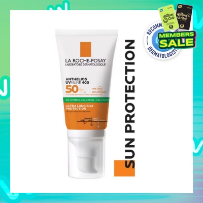LA ROCHE-POSAY Anthelios UVMune 400 Oil Control Gel Cream (Broad Spectrum Oil Control Face Sunscreen For Oily Skin) 50ml