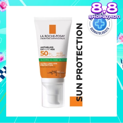 LA ROCHE-POSAY Anthelios UVMune 400 Oil Control Gel Cream (Broad Spectrum Oil Control Face Sunscreen For Oily Skin) 50ml