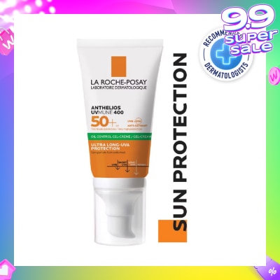 LA ROCHE-POSAY Anthelios UVMune 400 Oil Control Gel Cream (Broad Spectrum Oil Control Face Sunscreen For Oily Skin) 50ml