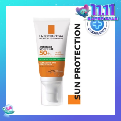 LA ROCHE-POSAY Anthelios UVMune 400 Oil Control Gel Cream (Broad Spectrum Oil Control Face Sunscreen For Oily Skin) 50ml