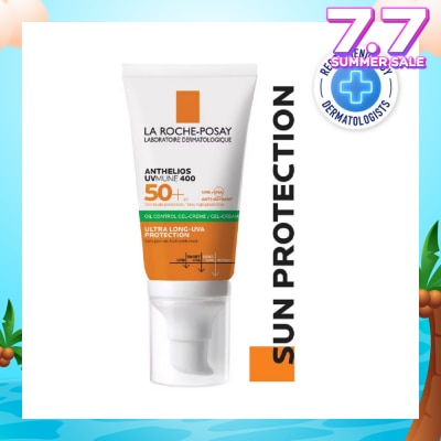 LA ROCHE-POSAY Anthelios UVMune 400 Oil Control Gel Cream (Broad Spectrum Oil Control Face Sunscreen For Oily Skin) 50ml