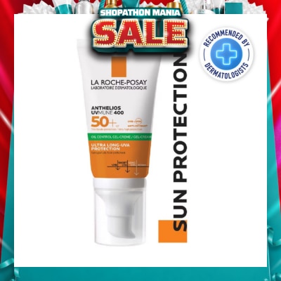 LA ROCHE-POSAY - Anthelios UVMune 400 Oil Control Gel Cream (Broad Spectrum Oil Control Face Sunscreen For Oily Skin) 50ml