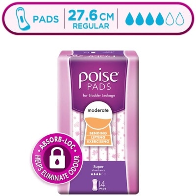 POISE Pad Super 27.6cm 14s