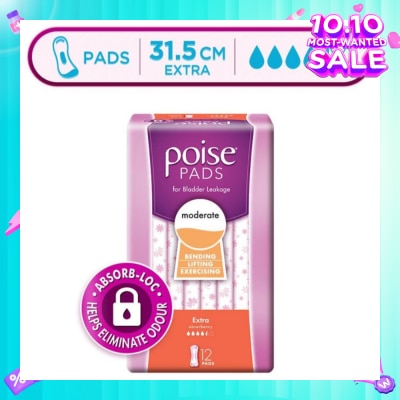 POISE Pad Extra 31.5cm 12s