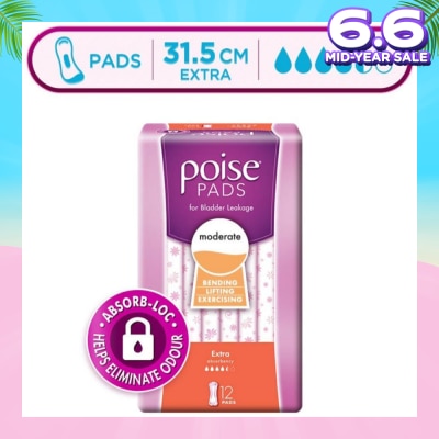 POISE Pad Extra 31.5cm 12s