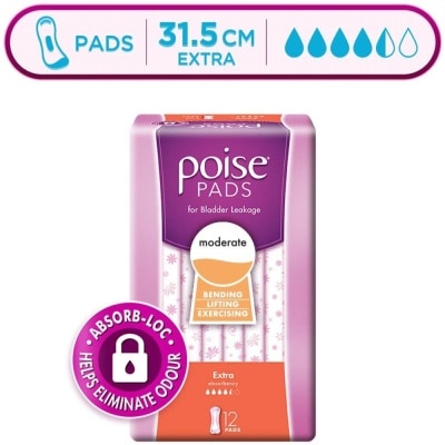 POISE Pad Extra 31.5cm 12s