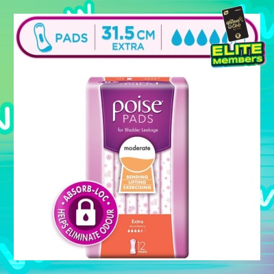 POISE Pad Extra 31.5cm 12s